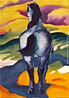 Franz Marc Famous Paintings - Blue Horse II